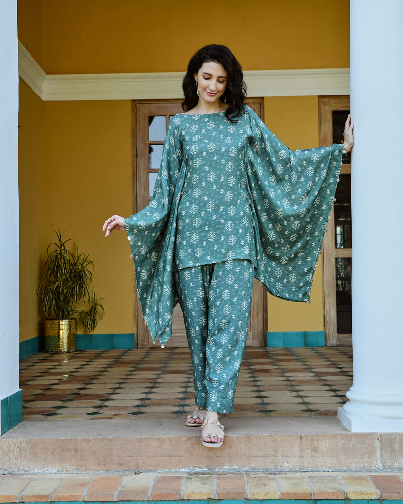 Readymade Cotton Printed Kurta Pant (Kurti Pant or Kameez Pant) Set for  Women L Size - Prabha Threads